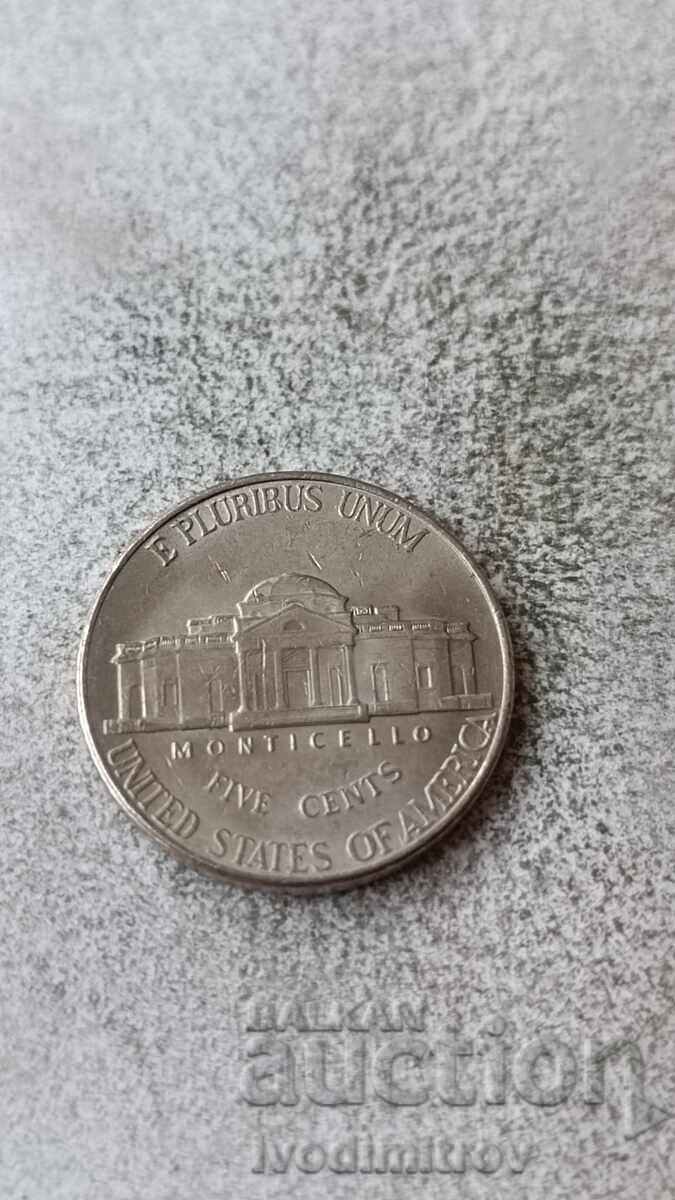 US 5 cents 2000 P