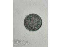 сребърна монета 1 франк сребро Швейцария 1905
