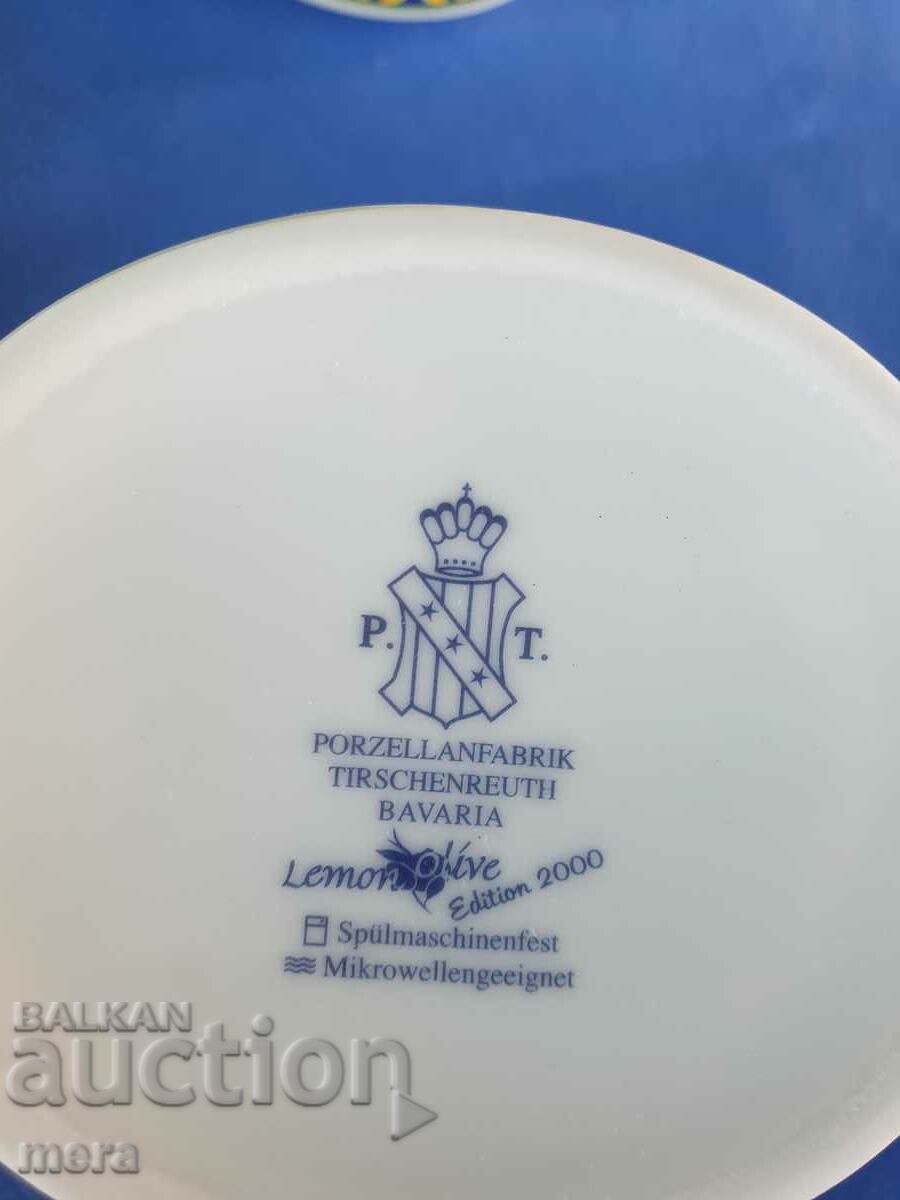 Delivery of Porzellanfabrik tirschenreuth Bavaria lemon olive edition 20 years Delivery of Porzellanfabrik tirschenreuth Bavaria lemon olive edition 20 years