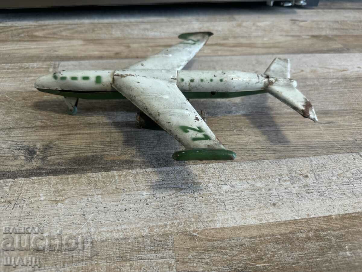 Стара Соц.Метална играчка модел самолет LZ