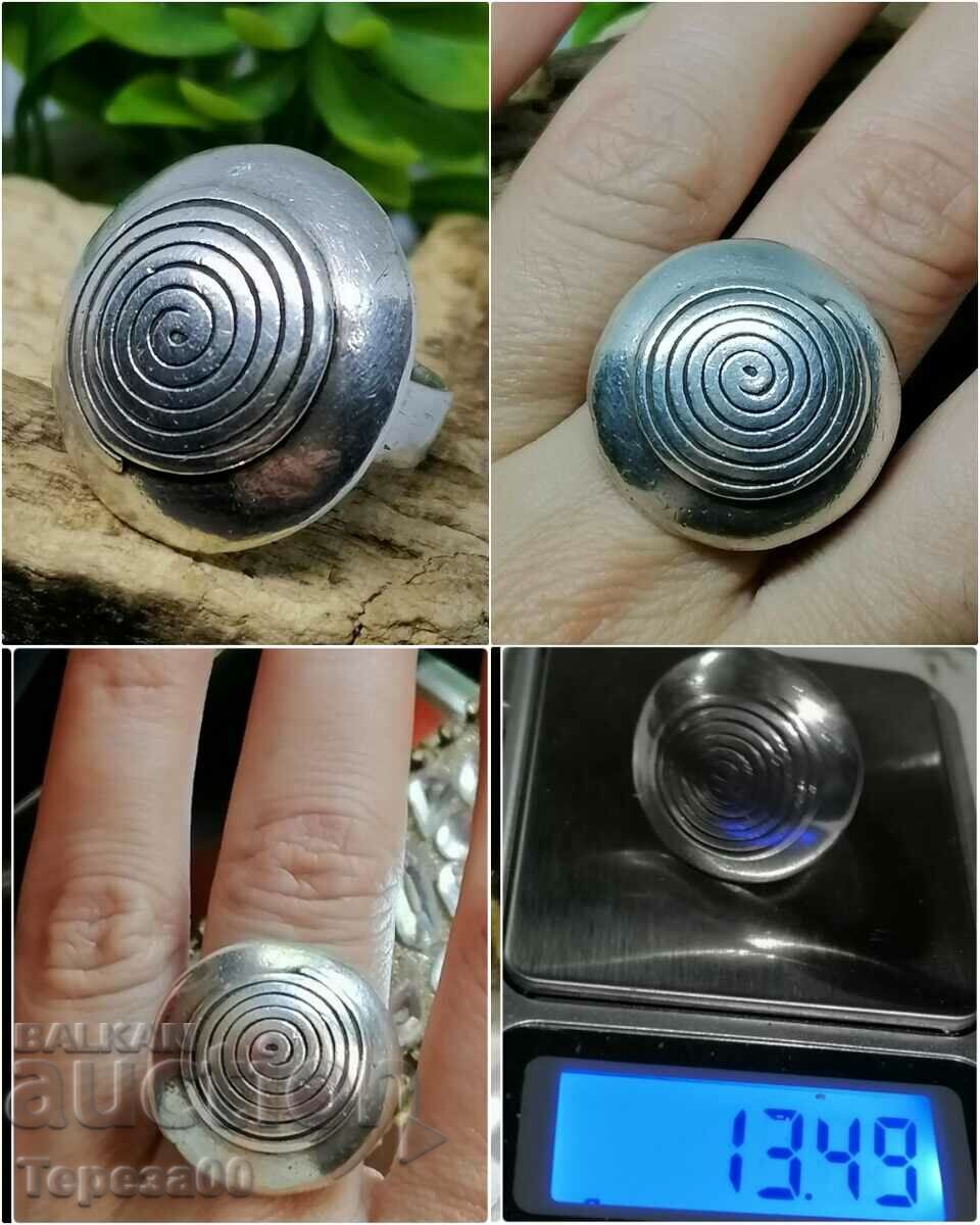 Масивен сребърен пръстен 13.49гр