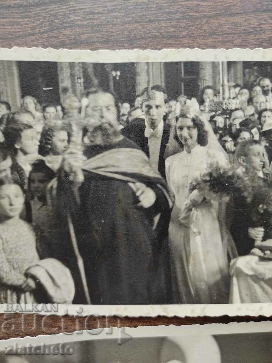 Аукцион Стара снимка Царство България - лот от две снимки. Поп, свещ Аукцион Стара снимка Царство България - лот от две снимки. Поп, свещ