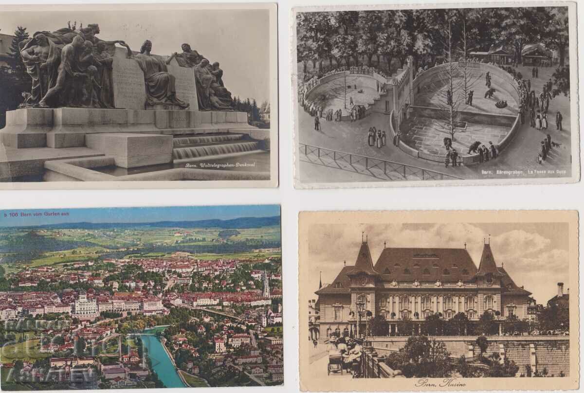 Auction  Lot of 8 cards Switzerland Bern traveled 1905-30