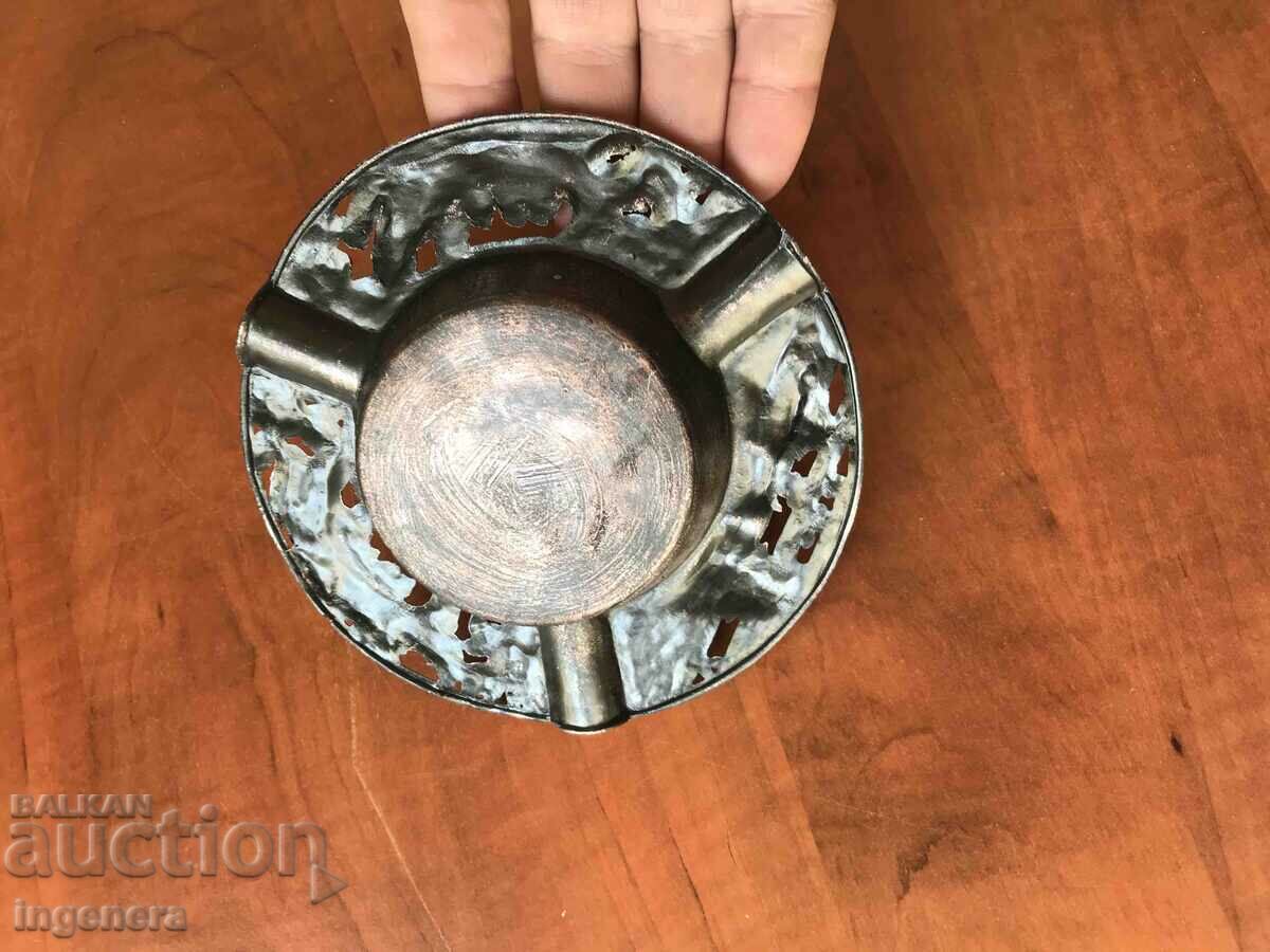 ASHTRAY BRONZE BRASS ORNAMENTED - 6 ASHTRAY BRONZE BRASS ORNAMENTED - 6