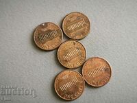 Lot de monede - SUA - 1 cent | 1991 - 1995