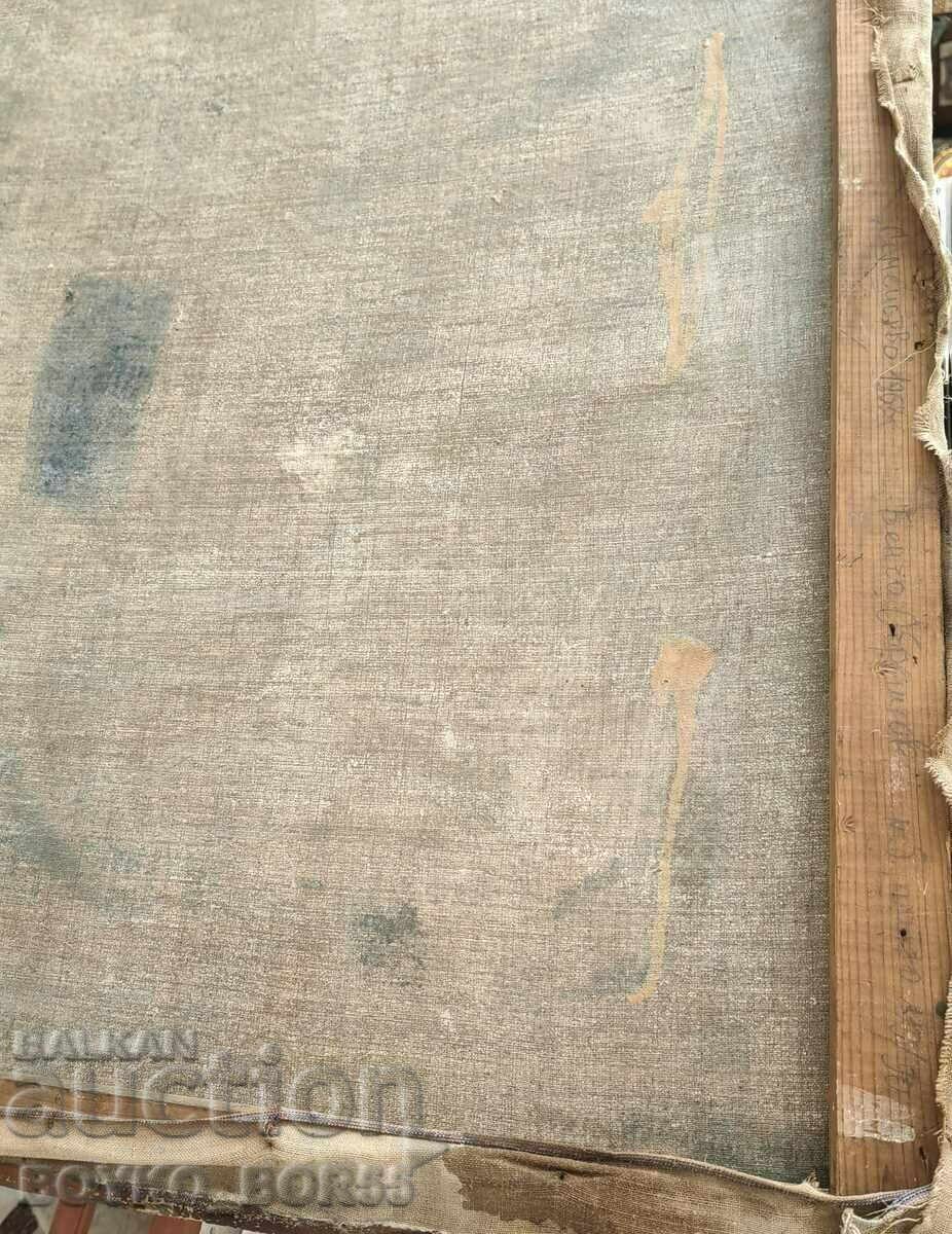 Huge Old Social Realism Picture B. Obreshkov 1968 - 7 Huge Old Social Realism Picture B. Obreshkov 1968 - 7