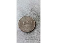 САЩ 25 цента 2002 P Indiana