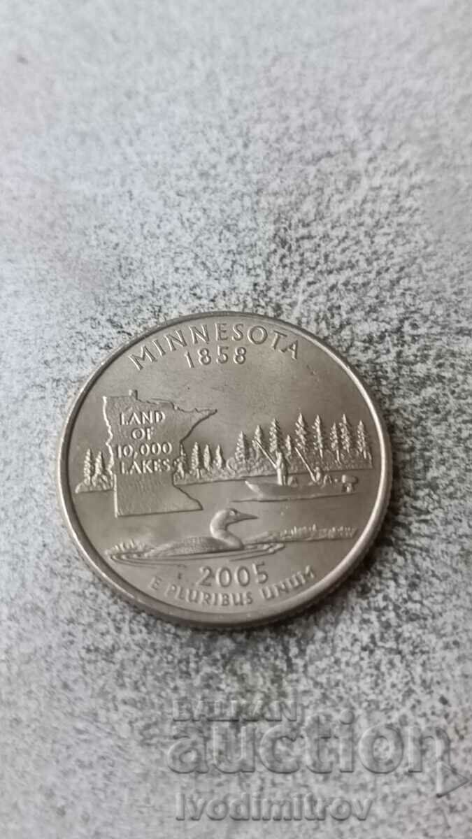 SUA 25 de cenți 2005 P Minnesota
