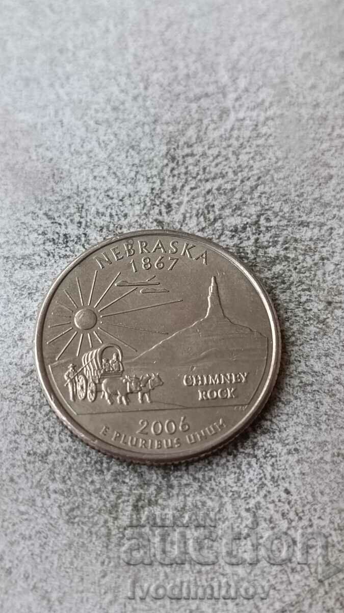 SUA 25 de cenți 2006 P Nebraska
