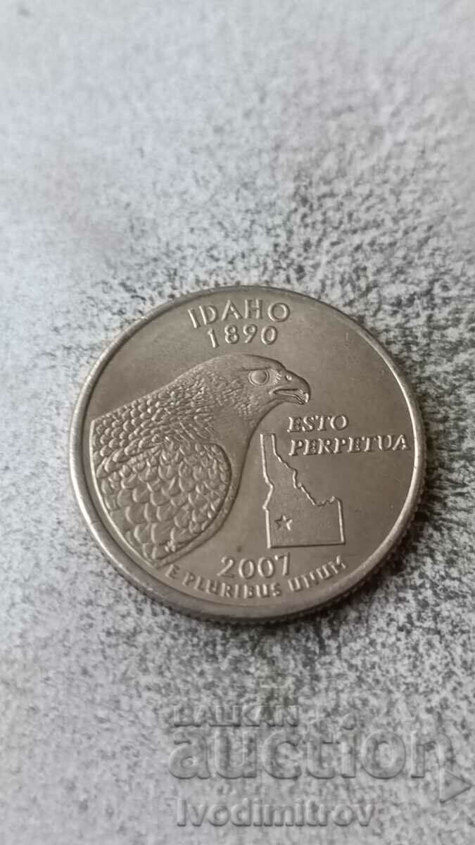 US 25 cents 2007 P Idaho