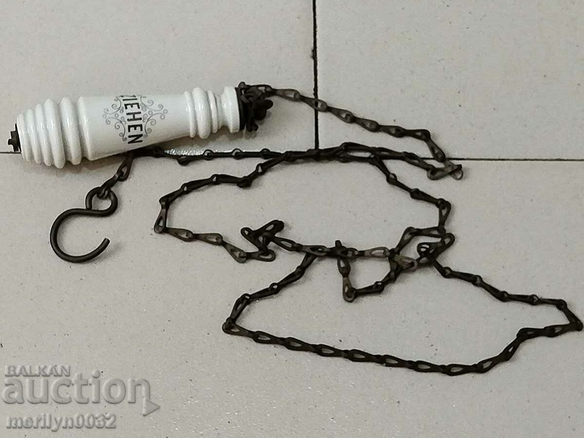 Λαβή πορσελάνης με αλυσίδα εξαερισμού από του 20ου αιώνα - 5 Λαβή πορσελάνης με αλυσίδα εξαερισμού από του 20ου αιώνα - 5