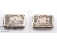 Taberetă de argint 117 g 875 î.Hr. cu niello - Imperiul Rus