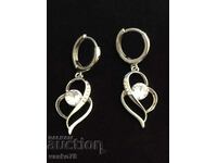SILVER EARRINGS WITH ZIRCONIA NEW