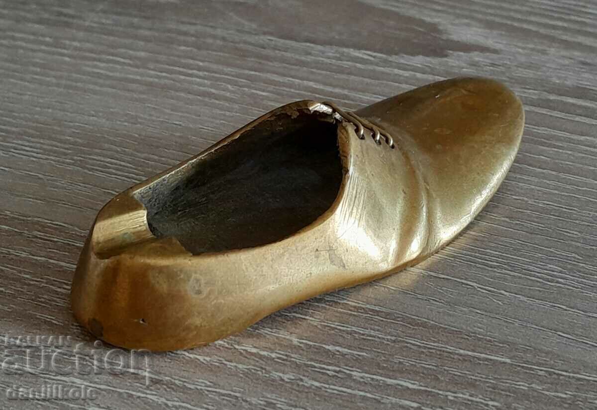 *$*Y*$* SHOE - ASHTRAY - BRONZE - EXCELLENT! *$*Y*$* *$*Y*$* SHOE - ASHTRAY - BRONZE - EXCELLENT! *$*Y*$*