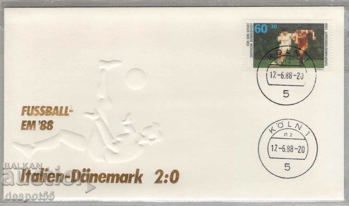 1988. Germany. European football championship. An envelope.
