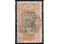 Γαλλική Γουινέα -1913 - Κανονική διάβαση ποταμού, σφραγίδα ταχυδρομείου