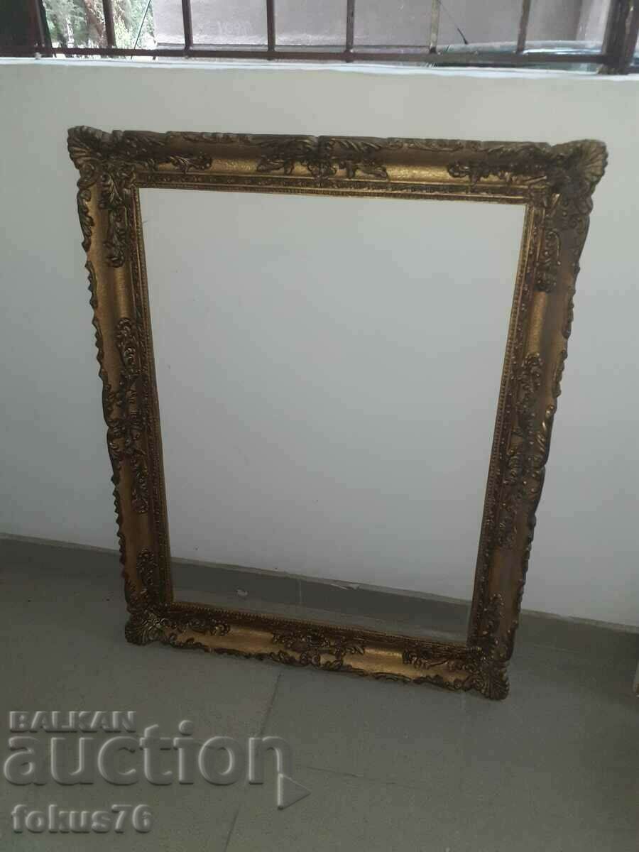 A great large wooden baroque picture frame with price 190.00 BGN | € 97.15 A great large wooden baroque picture frame with price 190.00 BGN | € 97.15