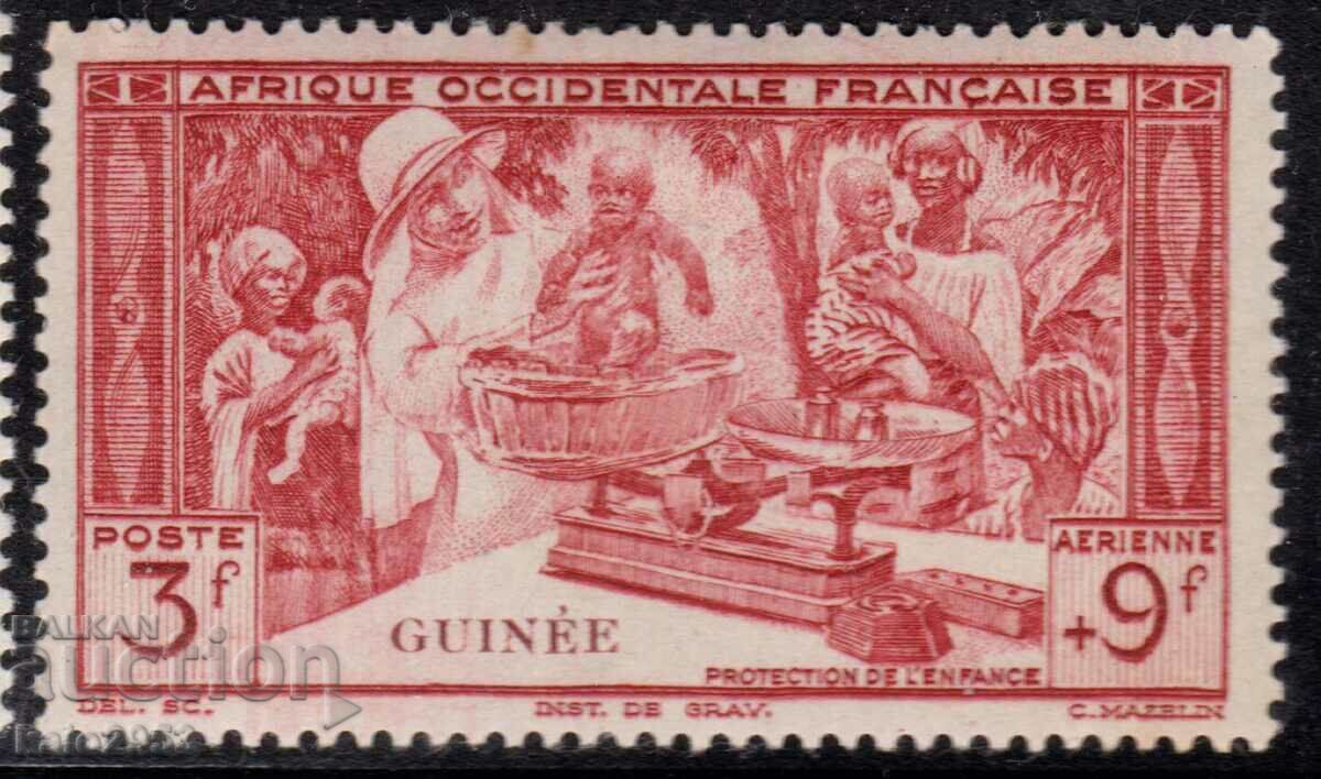 Guineea Franceză -1942-Poșta aeriană-Ajutor pentru copii,MLH