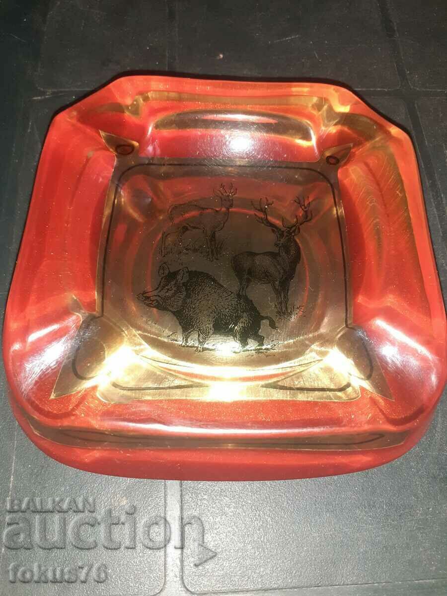 A great old Russian ashtray - Katalin - with hunting motifs - 6 A great old Russian ashtray - Katalin - with hunting motifs - 6