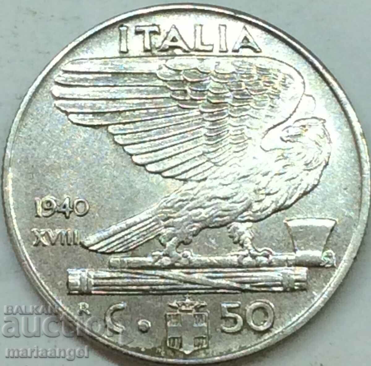 50 centesimi 1940 Italia Vultur - fascism magnetic