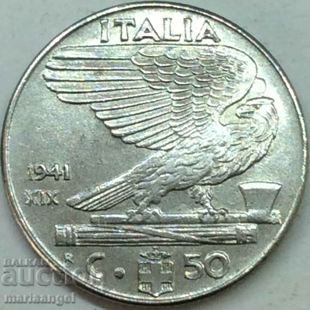 50 centesimi 1941 Italy Eagle