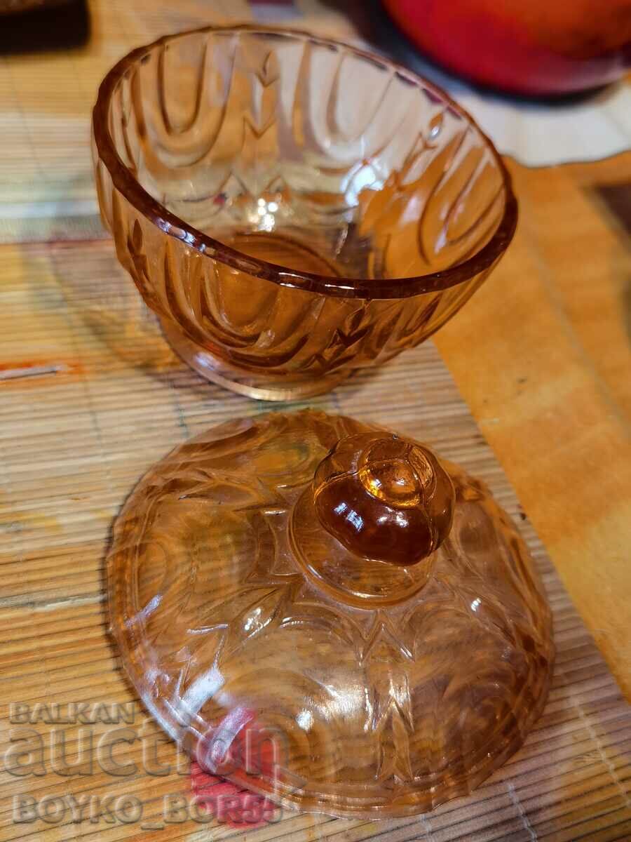 Old Bulgarian Red Society Sugar Bowl Bonbonniera 1960s with price 35.00 BGN | € 17.90