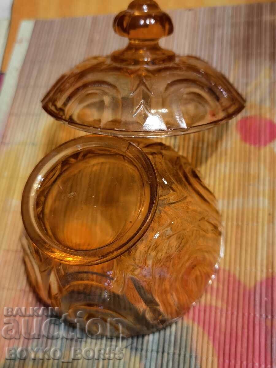 Auction  Old Bulgarian Red Society Sugar Bowl Bonbonniera 1960s