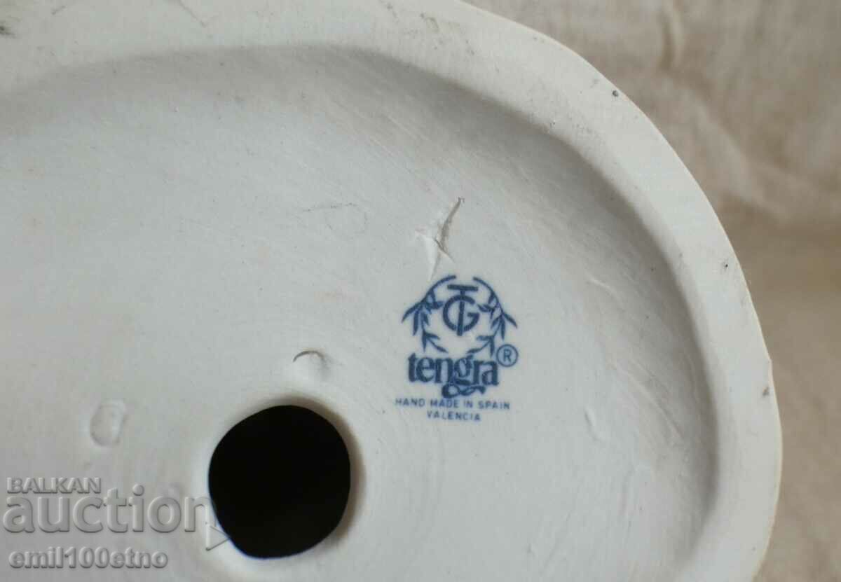 Figure Pair of pigeons porcelain TENGRA hand made Spain - 6