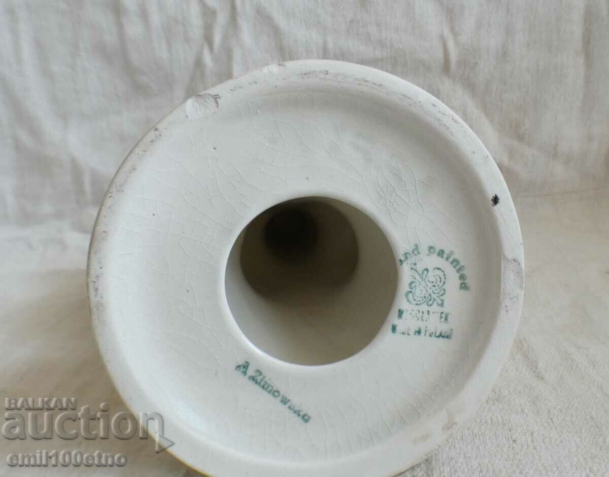 Delivery of Triple Candlestick hand painted porcelain Poland