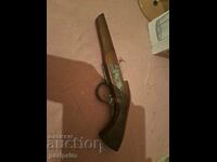 Wooden pistol grip, decorative. For parts, Broken