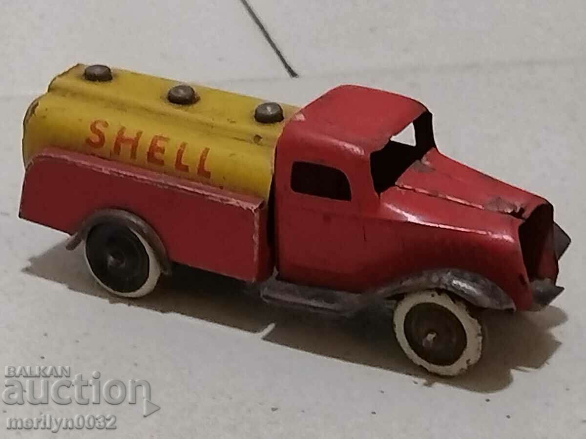 Camion german de jucărie din tablă SHELL anii 1930