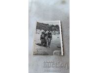 Photo St. Konstantinou Woman, girls and boy on the shore 1938