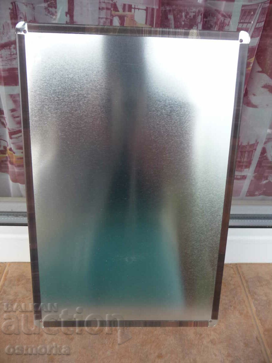 Auction Metal plate inscription message man with a patch on his mouth Auction Metal plate inscription message man with a patch on his mouth