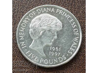 Великобритания • Принцеса Диана  • 1999 • 5 паунда