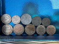 Πολλά νομίσματα με γυαλάδα 10 τεμαχίων