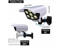 Lampa solara imitand o camera CCTV/ 3 moduri