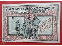 Bancnota-Germania-Schleswig-Holstein-Flexburg-50 pfennig 1920