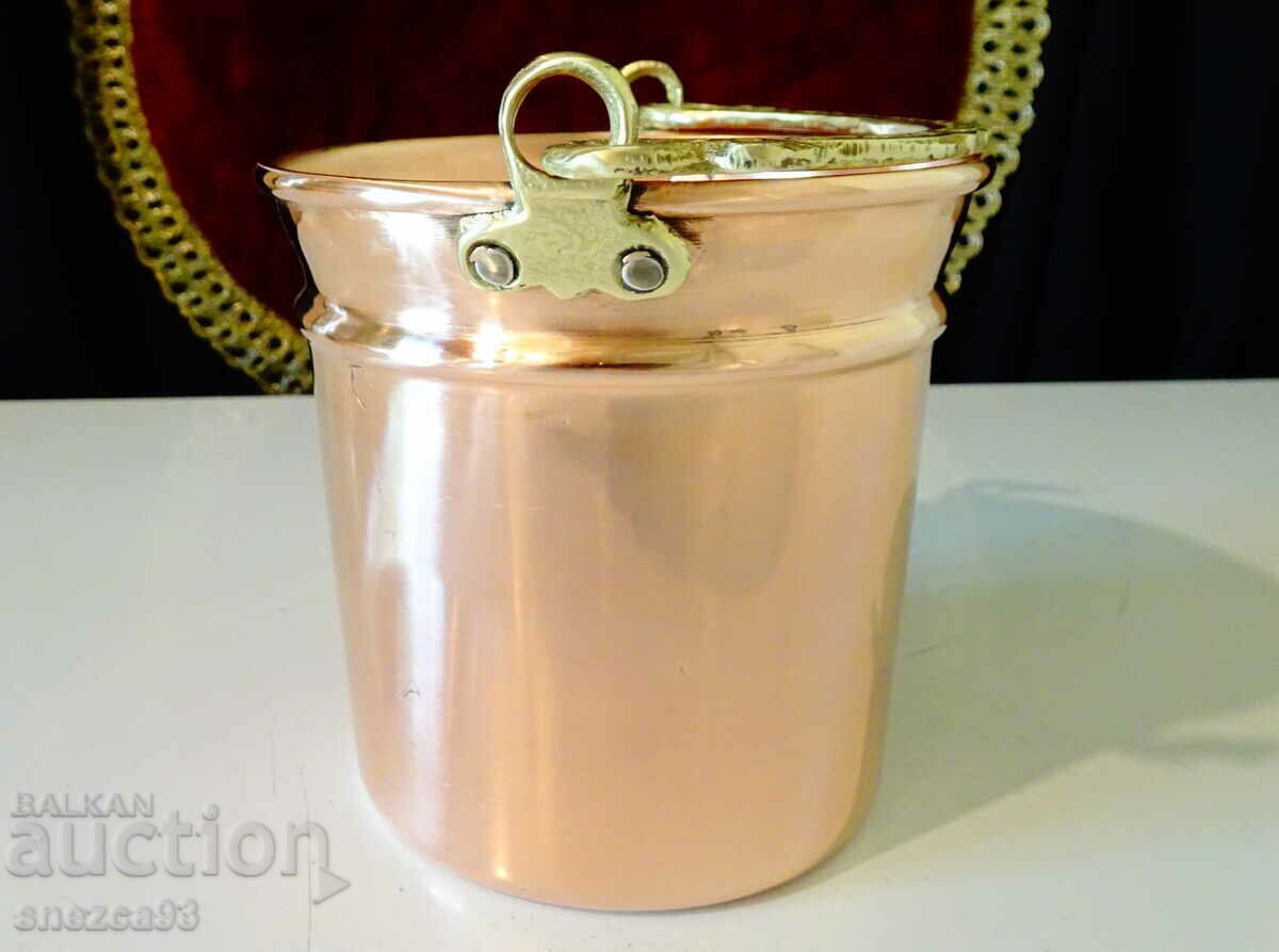 Copper cauldron, copper mug, copper cup. with price 59.00 BGN | € 30.17