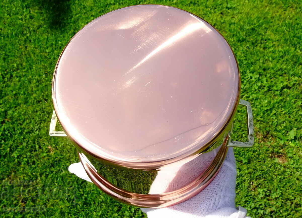 Massive copper pot 1 kg., pure red copper - 5 Massive copper pot 1 kg., pure red copper - 5