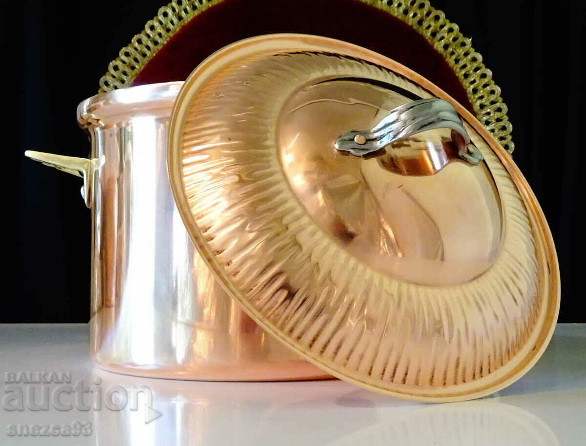 Massive copper pot 1 kg., pure red copper - 7 Massive copper pot 1 kg., pure red copper - 7