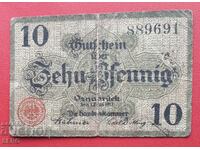 Bancnota-Germania-Saxonia-Osnabrück-10 Pfennig 1917