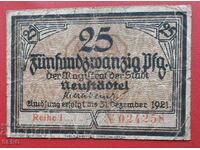 Bancnota-Germania-Saxonia-Neustadtel-25 Pfennig 1921