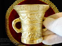 Mortar englezesc de bronz.