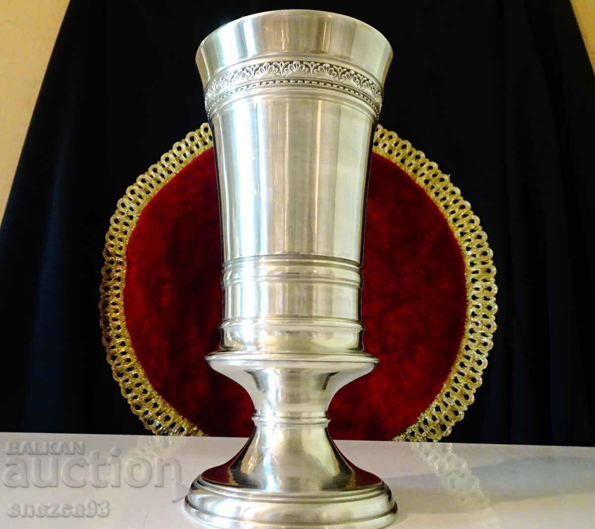 Pewter wine glass, pewter cup 380 ml., WMF - 7 Pewter wine glass, pewter cup 380 ml., WMF - 7