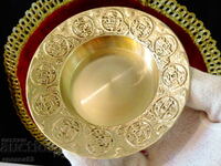 Старинна китайска бронзова чиния,фън-шуй.