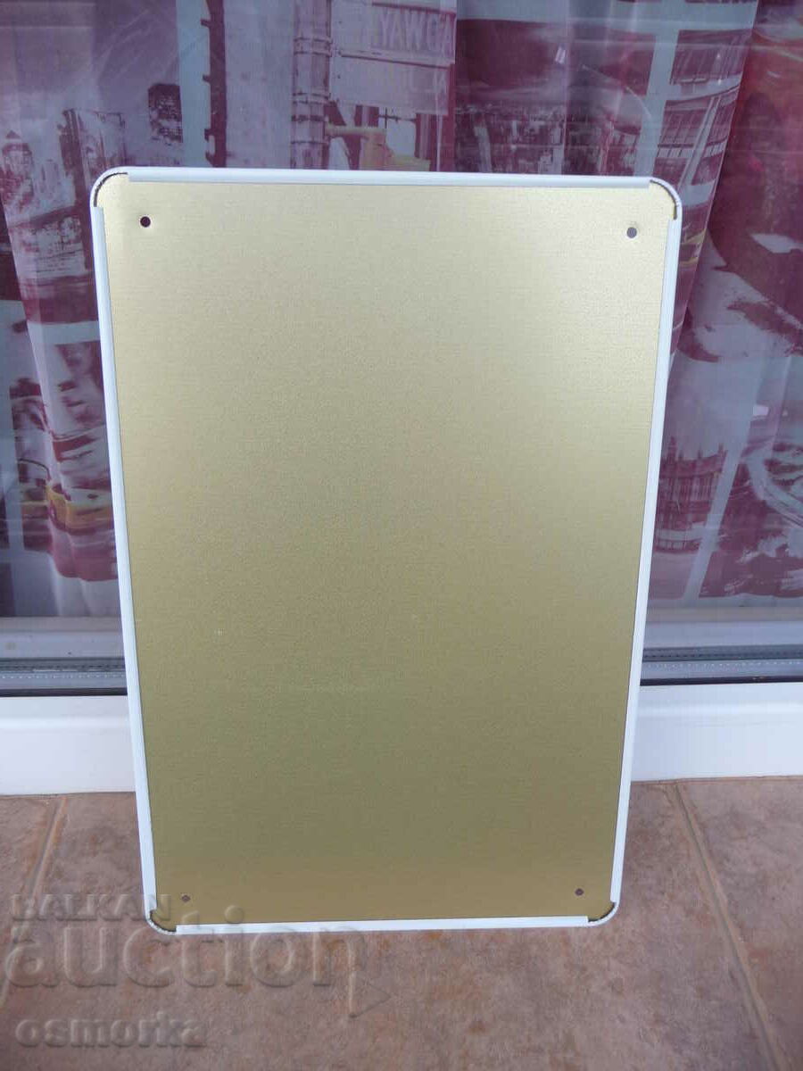 Auction Metal plate inscription Swim at risk lifeguard drinks beer Auction Metal plate inscription Swim at risk lifeguard drinks beer