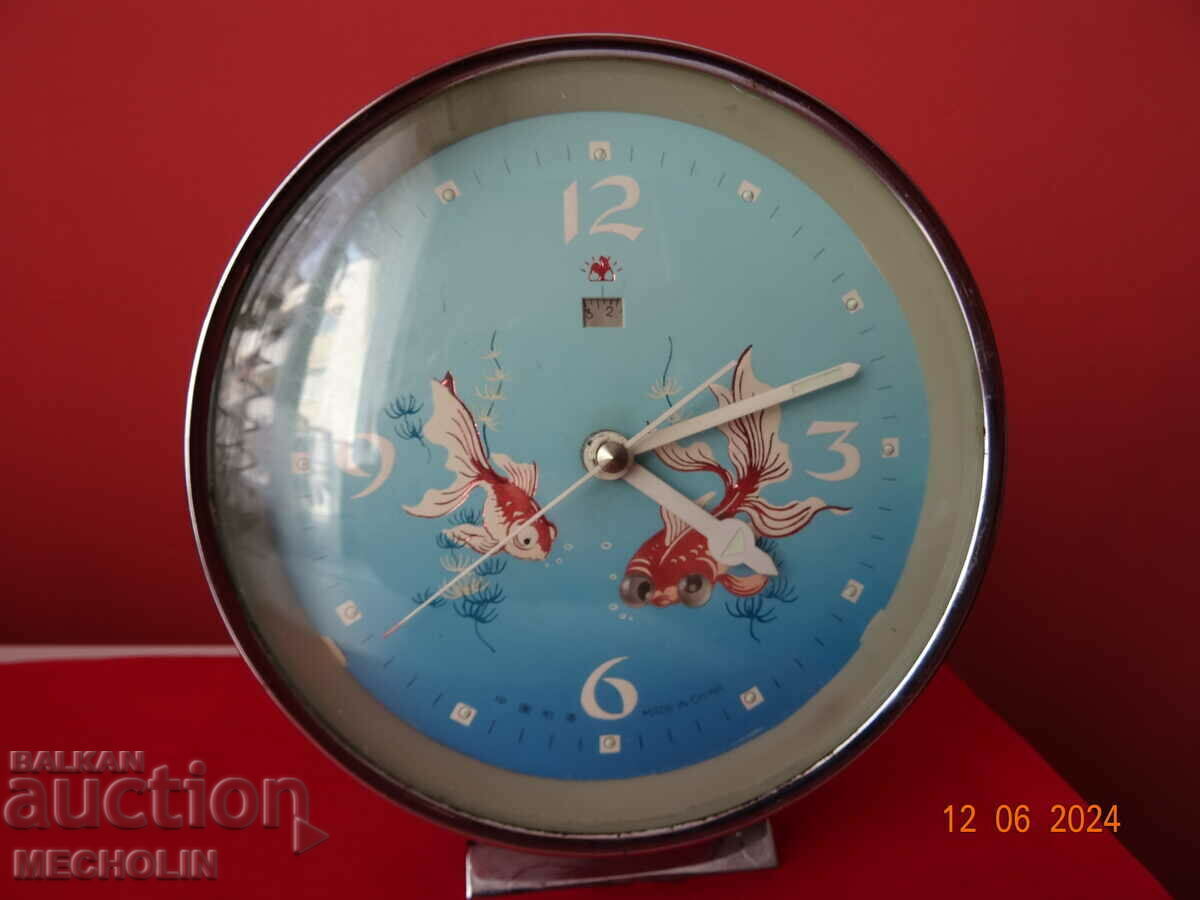 COLLECTIBLE CHINESE ALARM CLOCK 2D FISH 5 with price 50.00 BGN | € 25.56 COLLECTIBLE CHINESE ALARM CLOCK 2D FISH 5 with price 50.00 BGN | € 25.56
