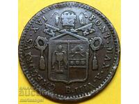 meco 1/2 bayoko 1838 Vatican Roma Grigore al XVI-lea 24mm bronz