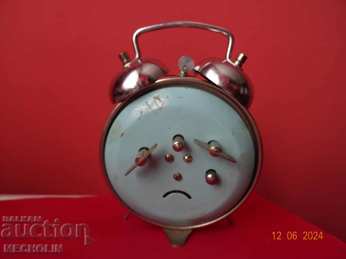 COLLECTIBLE CHINESE ALARM CLOCK 2 D HERO FISHERMAN CAT - 5