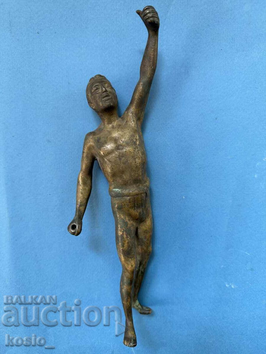 Sculptură în bronz a unui olimpic
